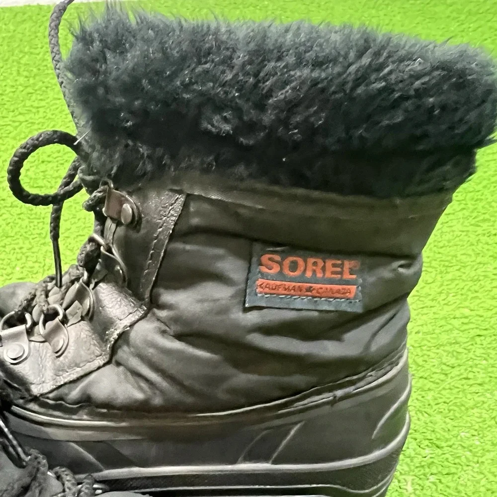 Vintage Sorel Duck Boots Women's 8 Canadian Made Kaufman Snow Sherpa 